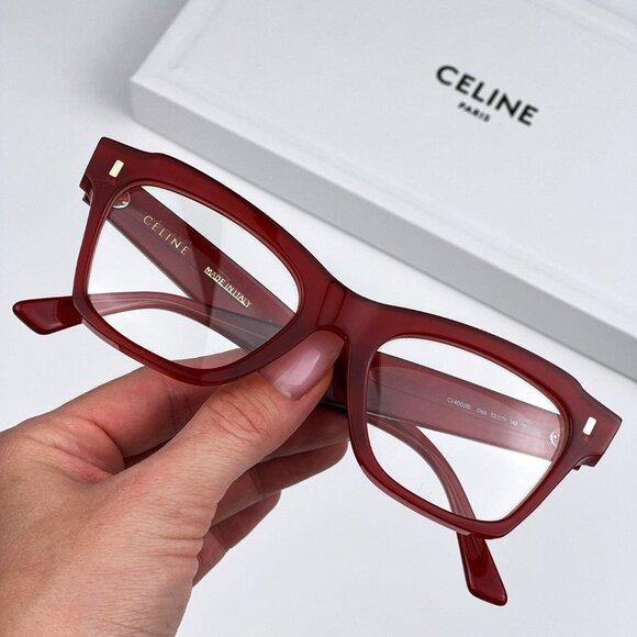 Celine CL40058I 066 Eyeglasses Red Butterfly Women CL 40058I - Picture 2 of 13